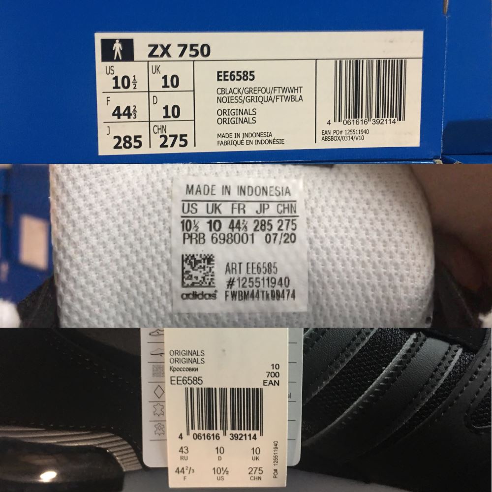 Adidas — Таблица размеров обуви